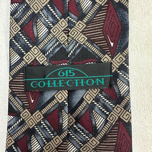 Vintage 615 Collection Geometric Pattern Tie - Picture 5 of 5